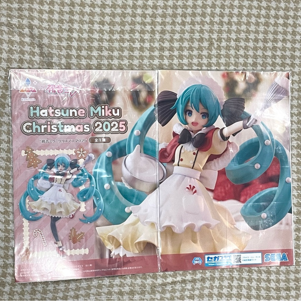 SEGA Luminasta Hatsune Miku Christmas 2025 Figure Promotional Poster RARE